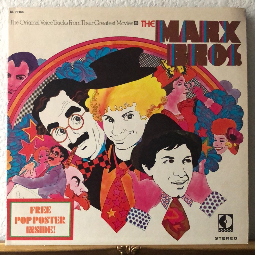 The Marx Brothers Original Voice Tracks From Their Greatest Movies Vinyl Lp '69